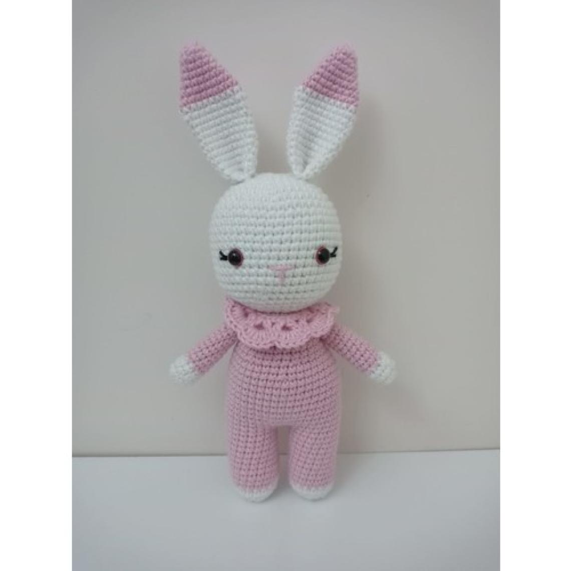 Oyuncak Park Pembe Miniş Tavşan Uyku Arkadaşı Amigurumi Organik Oyuncak