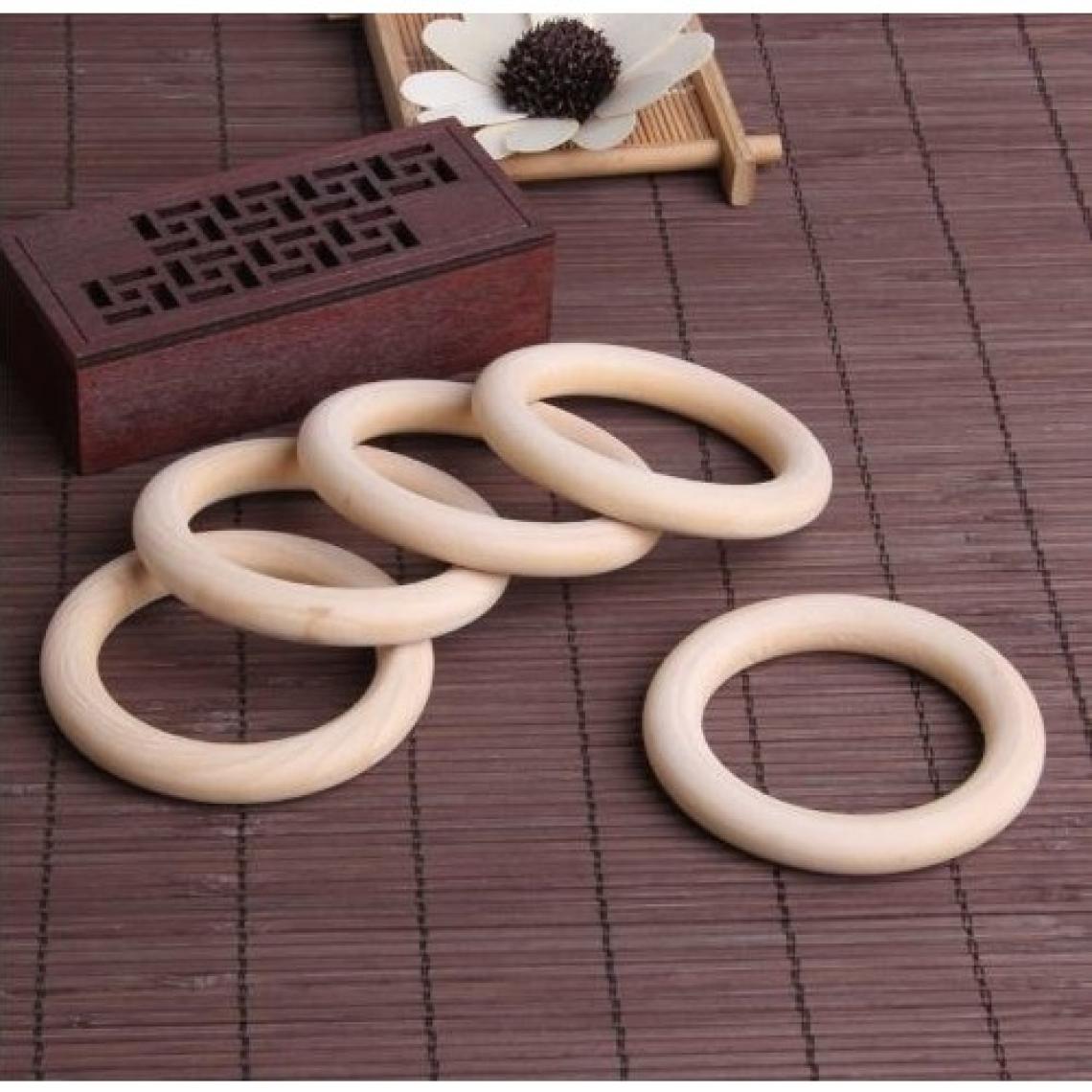 Özene Bezene 5 Adet 70 Mm Ahşap Amigurumi Çıngırak Halkası (Diş Kaşıyıcı)