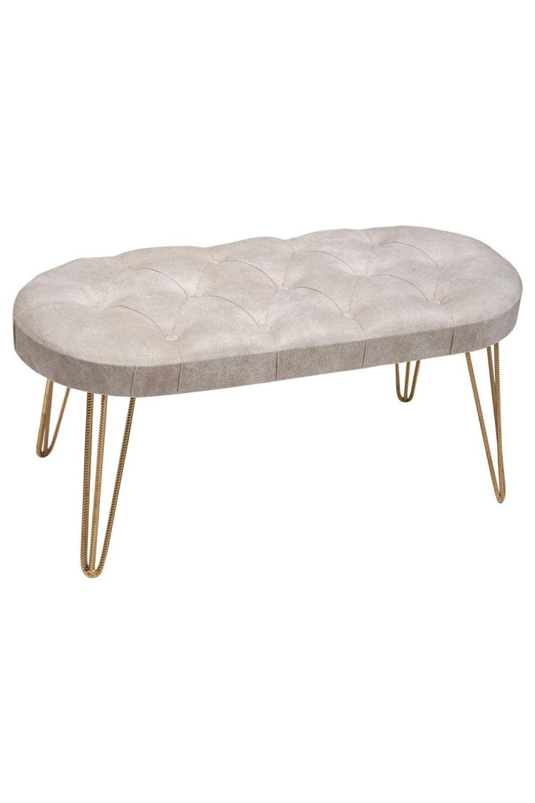 Zem Louca Bench Kırık Beyaz - Gold