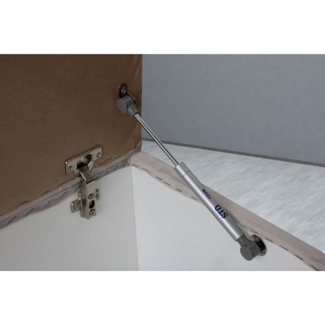 Gazzini Furniture Vetra Chester Model Krem Sandıklı Puf - Kapitoneli Model 140cm Sandıklı Bench