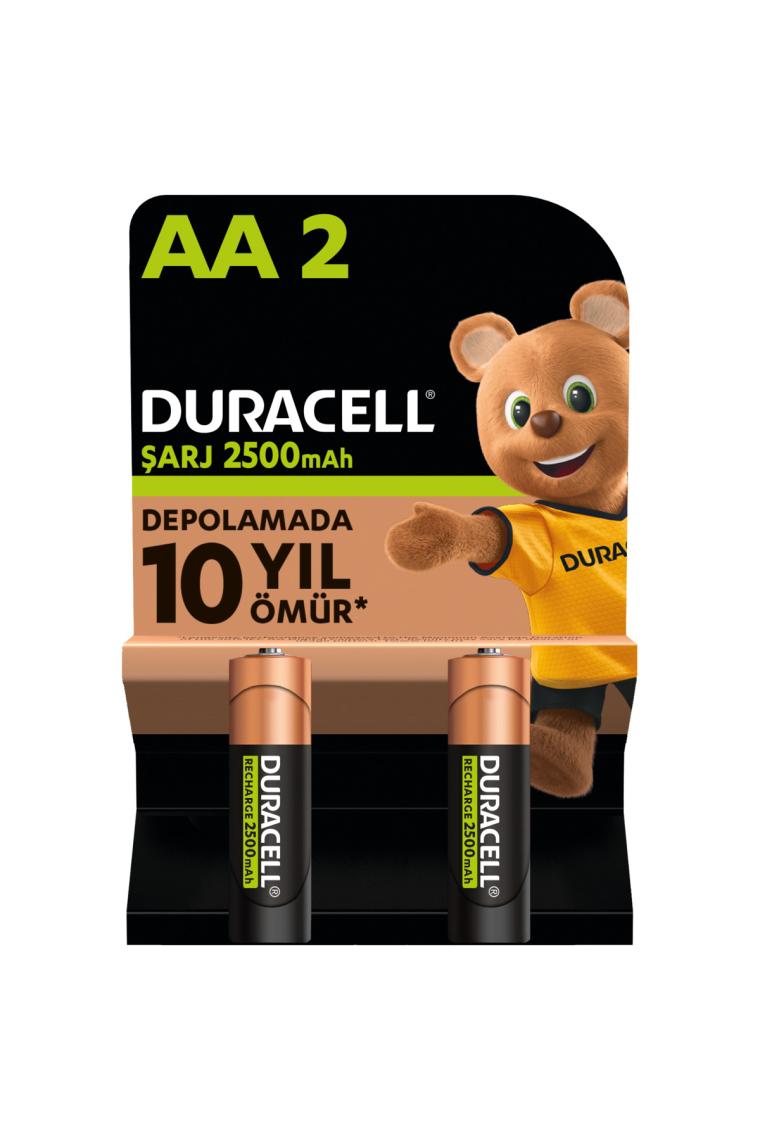 Duracell 2500 Mah 2'li Şarjlı Kalem Pil