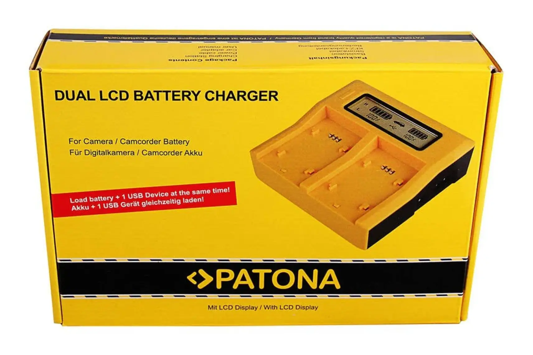 Patona Ikili LCD Ekranlı USB Şarj Aleti Canon Lp-E6 Için