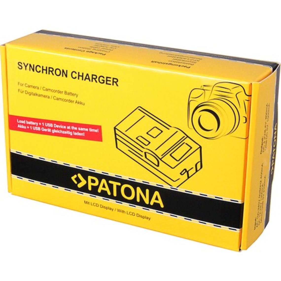 Patona Senkron LCD Ekranlı USB Şarj Cihazı Canon Lp-E6 Için