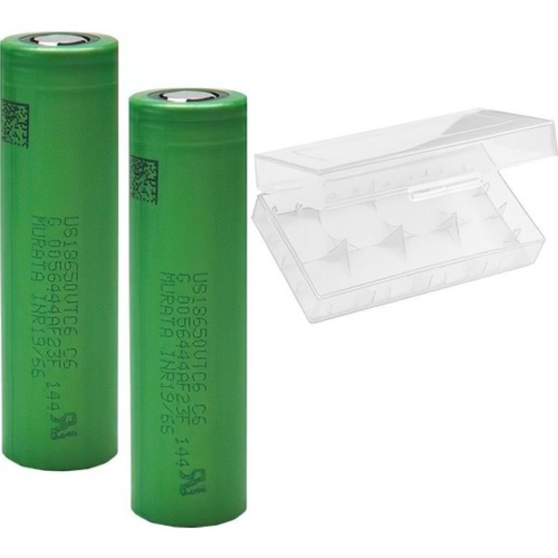 Sony Vtc6 18650 3.7 V 3000 mAh 30A Li-Ion Şarjlı Pil 2'li + Pil Taşıma Kutusu