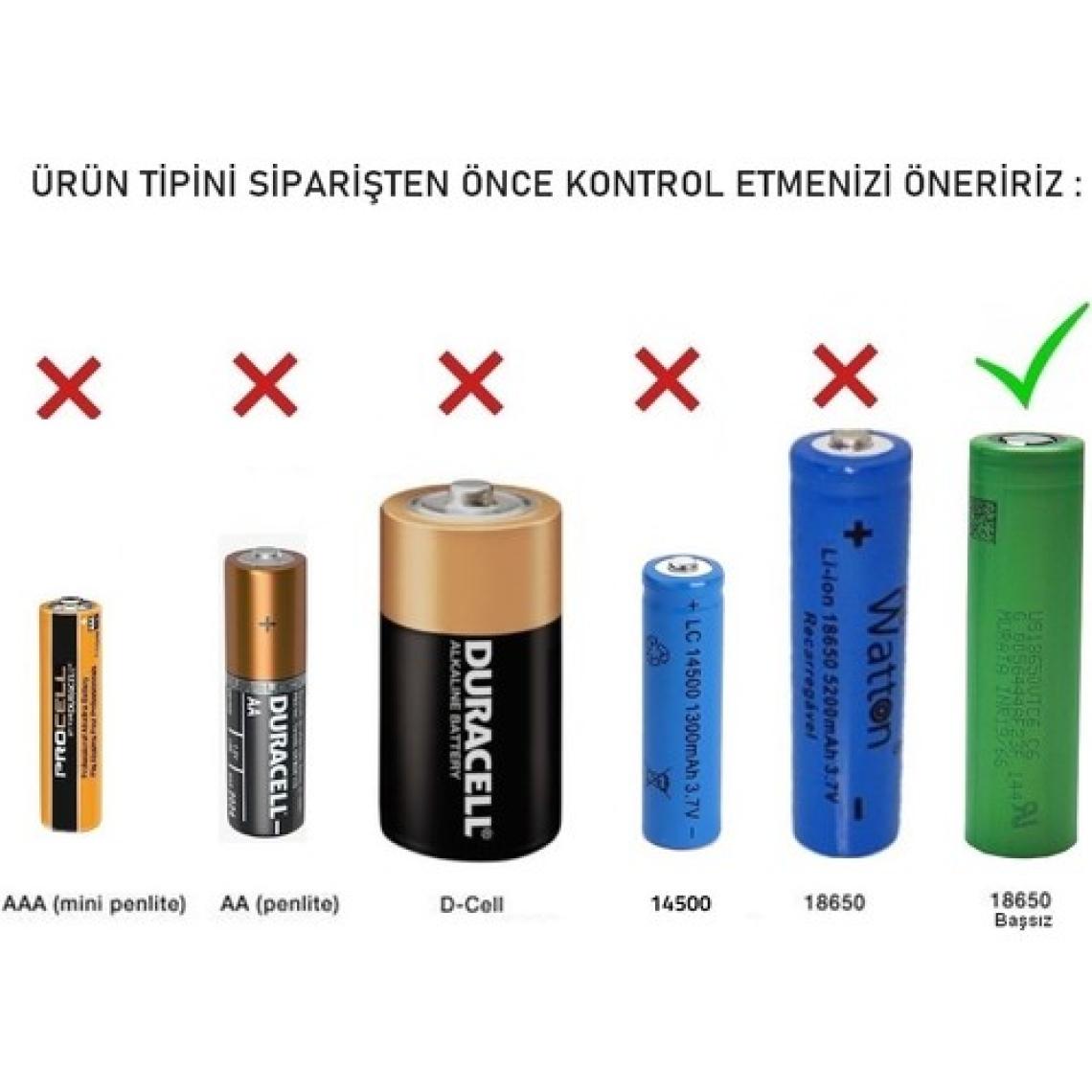 Sony Vtc6 18650 3.7 V 3000 mAh 30A Li-Ion Şarjlı Pil 2'li + Pil Taşıma Kutusu
