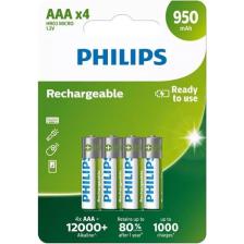 Philips 4lü Şarj Edilebilir AAA İnce Pil 950mah