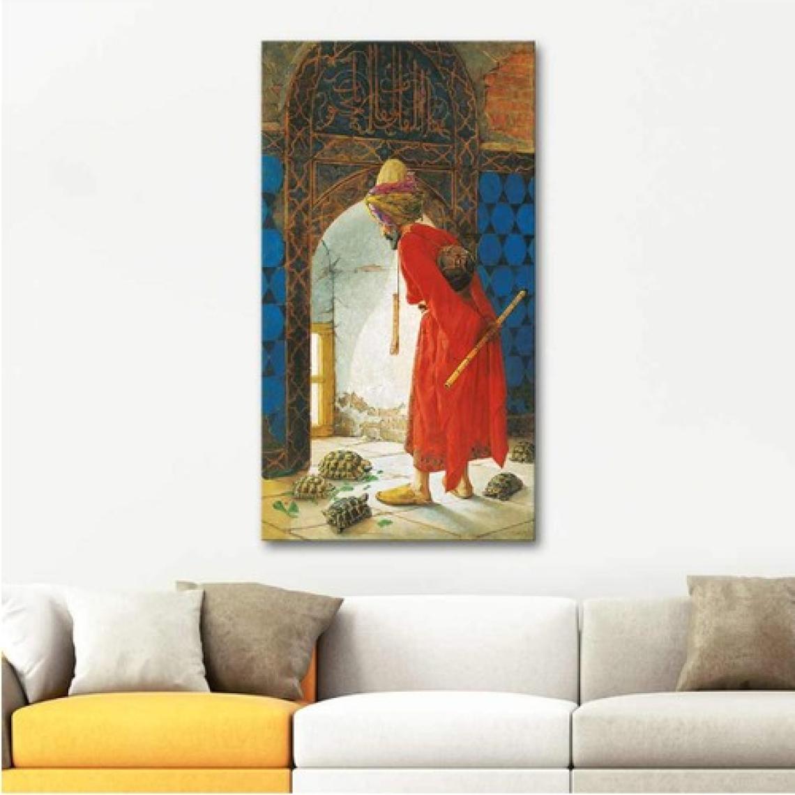 MonoStella Osman Hamdi Bey Kaplumbağa Terbiyecisi Kanvas Tablo