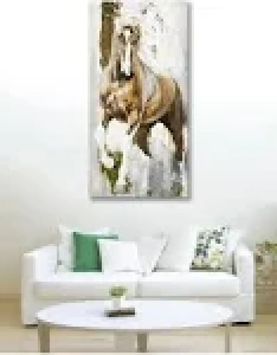 120 x 60 Dekoratif Asil At Duvar Kanvas Tablo
