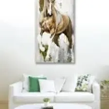 120 x 60 Dekoratif Asil At Duvar Kanvas Tablo