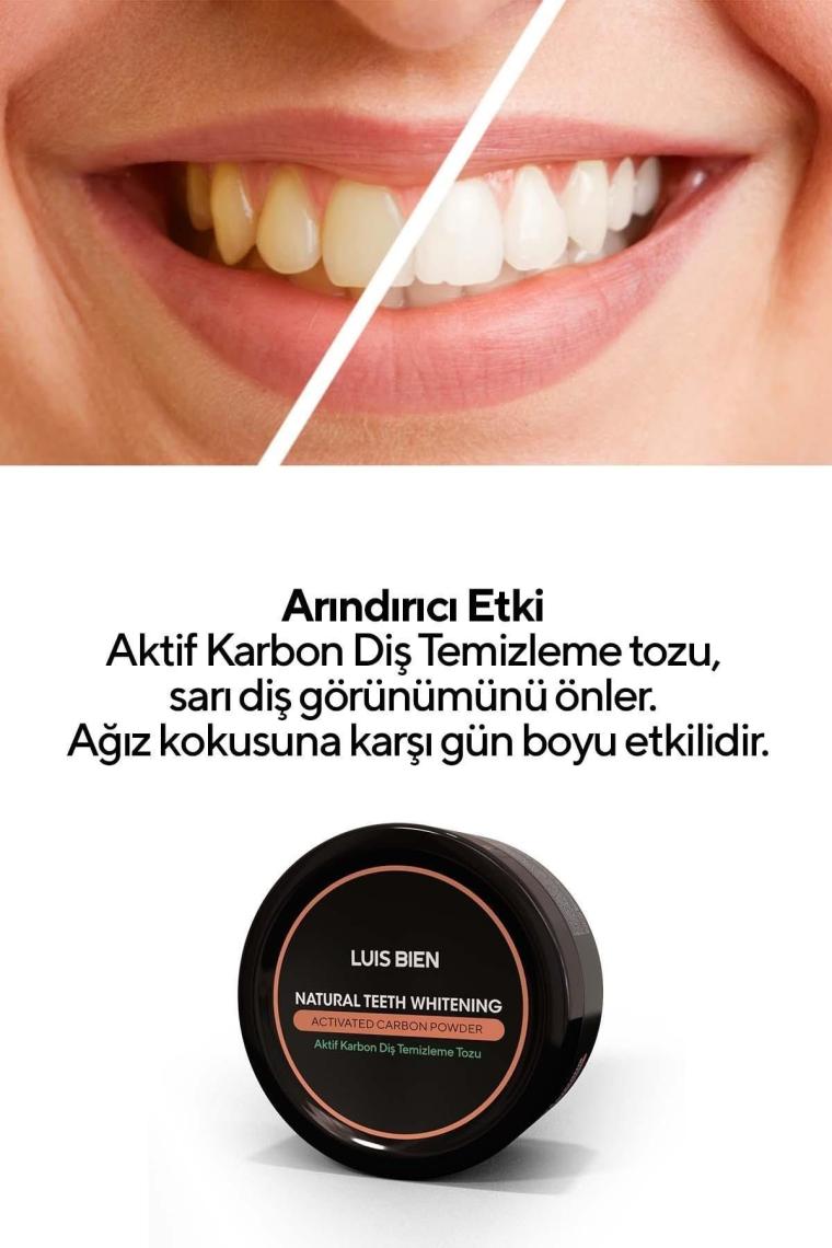 Diş Beyazlatıcı Toz | Aktif Karbonlu | 50gr | Diş Beyazlatma