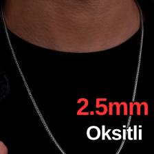 Osmanlı Gümüş Tilkikuyruğu Gümüş Erkek Kolye Zincir Kalın Model