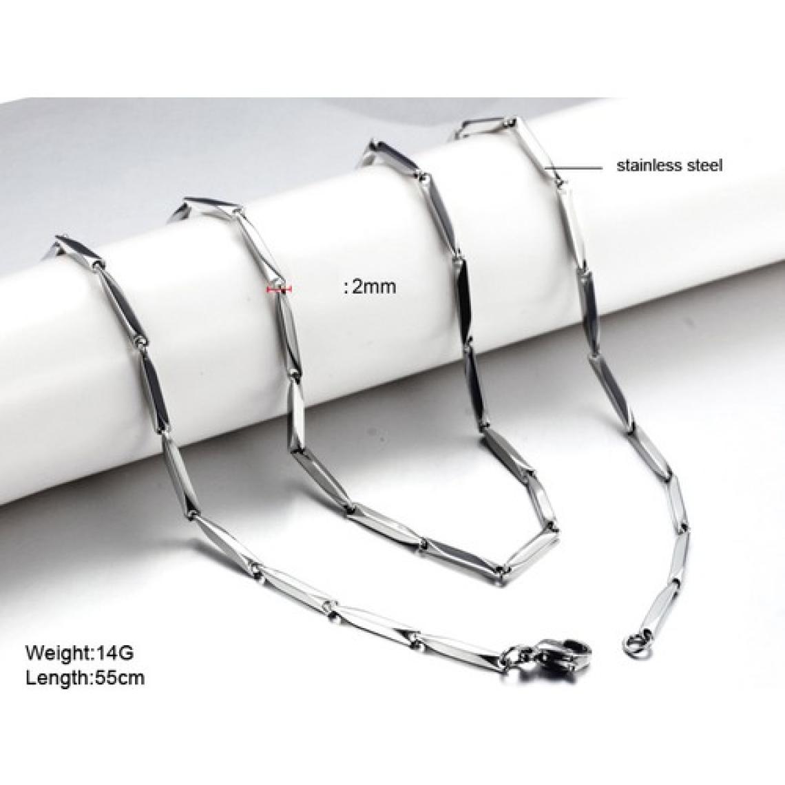 Chavin 2 mm. Erkek Çelik Zincir da33
