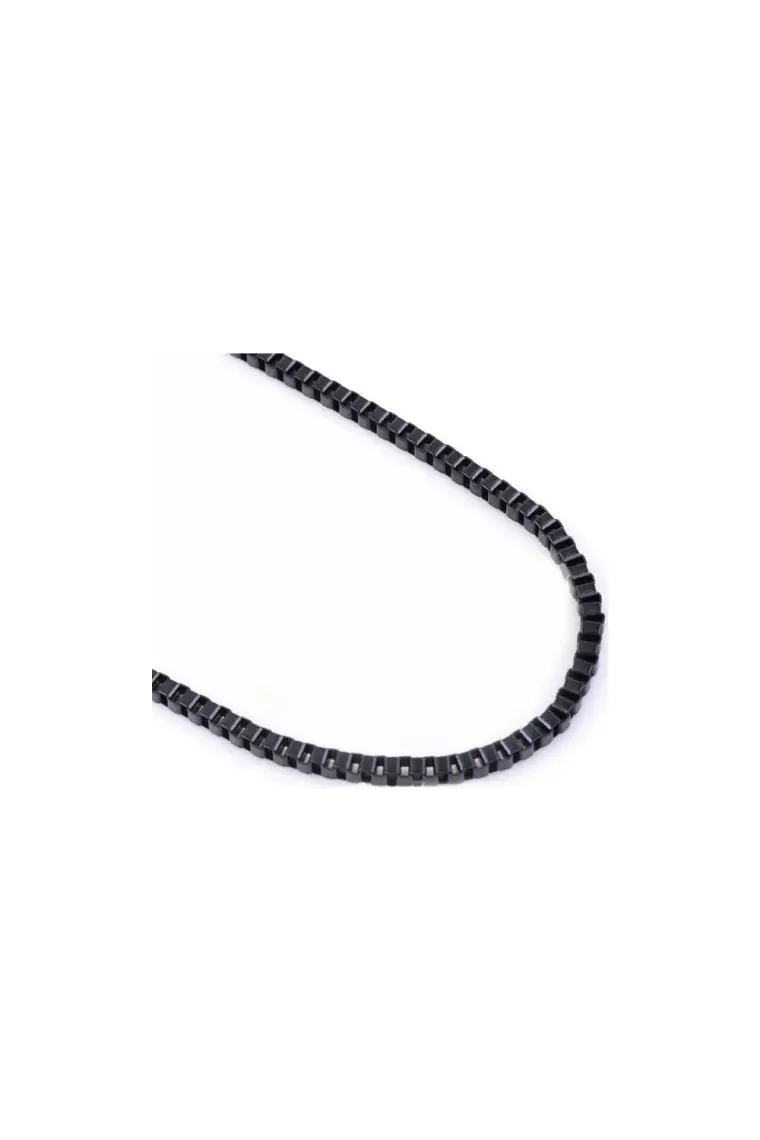 Chavin Siyah 75 cm. 2 mm. Erkek Çelik Zincir de93