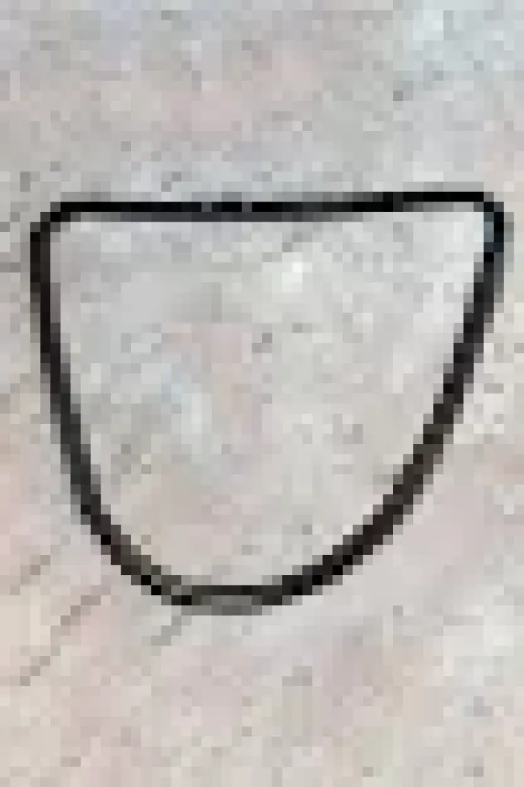 Chavin Siyah 75 cm. 2 mm. Erkek Çelik Zincir de93