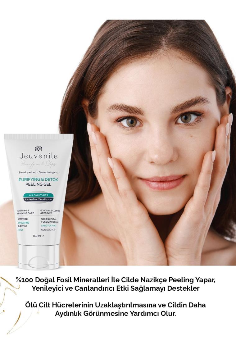 Fosil Mineral İçerikli Peeling Jel - Arındırıcı ve Yenileyici (Allantoin, Panthenol, Niacinamide)