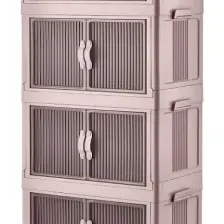 Missclean 4'lü Özel Set Çok Amaçlı Kapaklı Portatif İstiflenebilir Organizer Dolap Tekerlekli