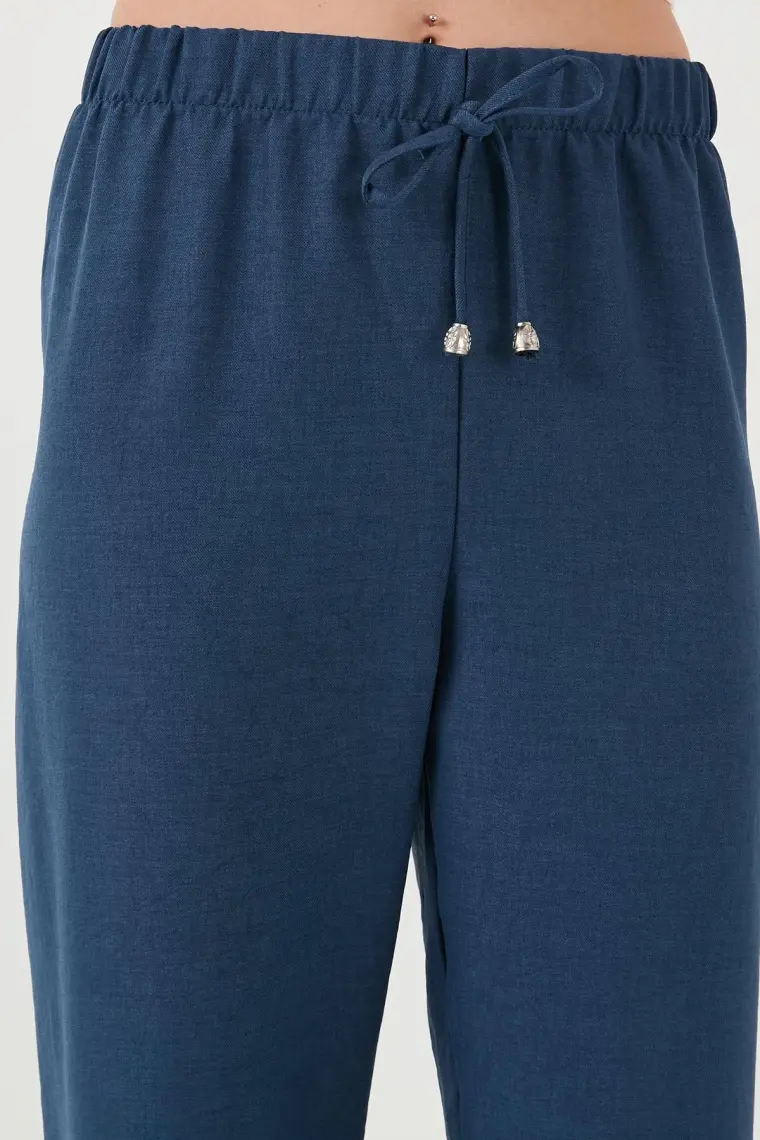 Lela Relaxed Fit Bol Paça Pantolon Kadın Pantolon 5865826