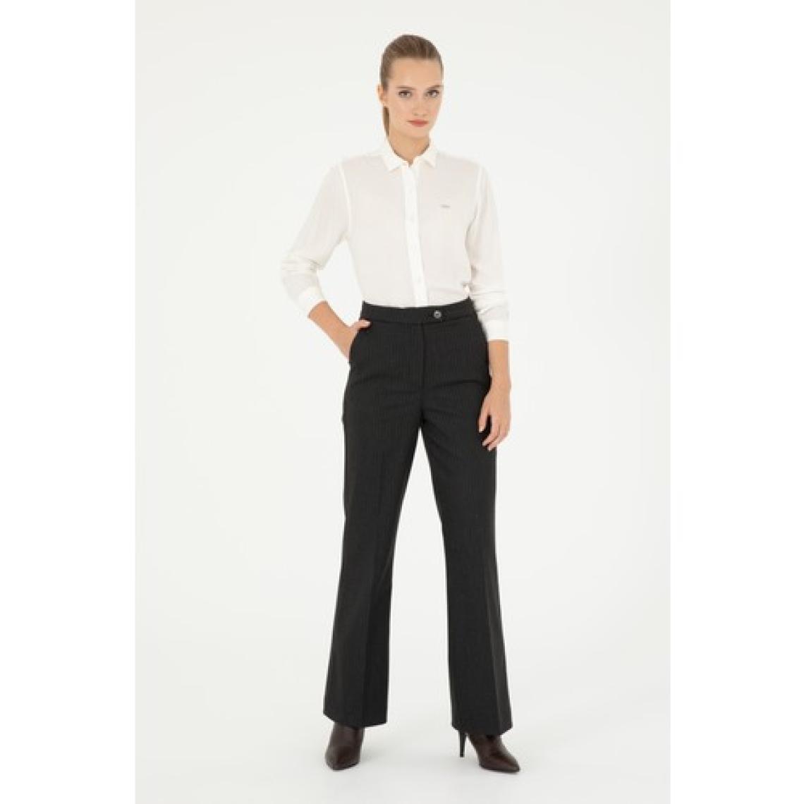 U.S. Polo Assn. Kadın Antrasit Pantolon (Kanvas-Chino) 50298552-VR006