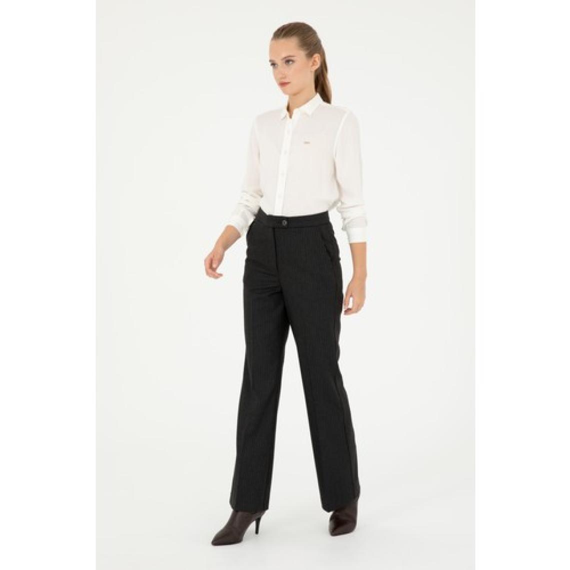 U.S. Polo Assn. Kadın Antrasit Pantolon (Kanvas-Chino) 50298552-VR006