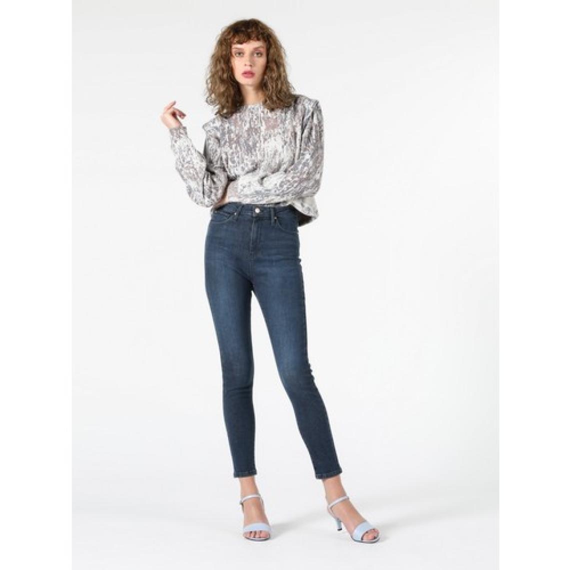 Super Slim Fit Yüksel Bel Dar Paça Kadın Denim Jean Pantolon