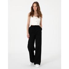 Pierre Cardin Kadın Siyah Yüksek Bel Loose Fit Pantolon 50313136-VR046