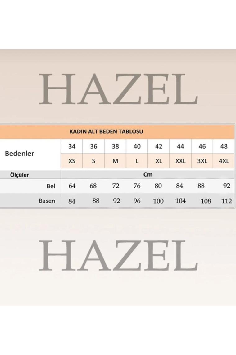 Hazel Kadın Siyah Çift Düğmeli Palazzo Pantolon