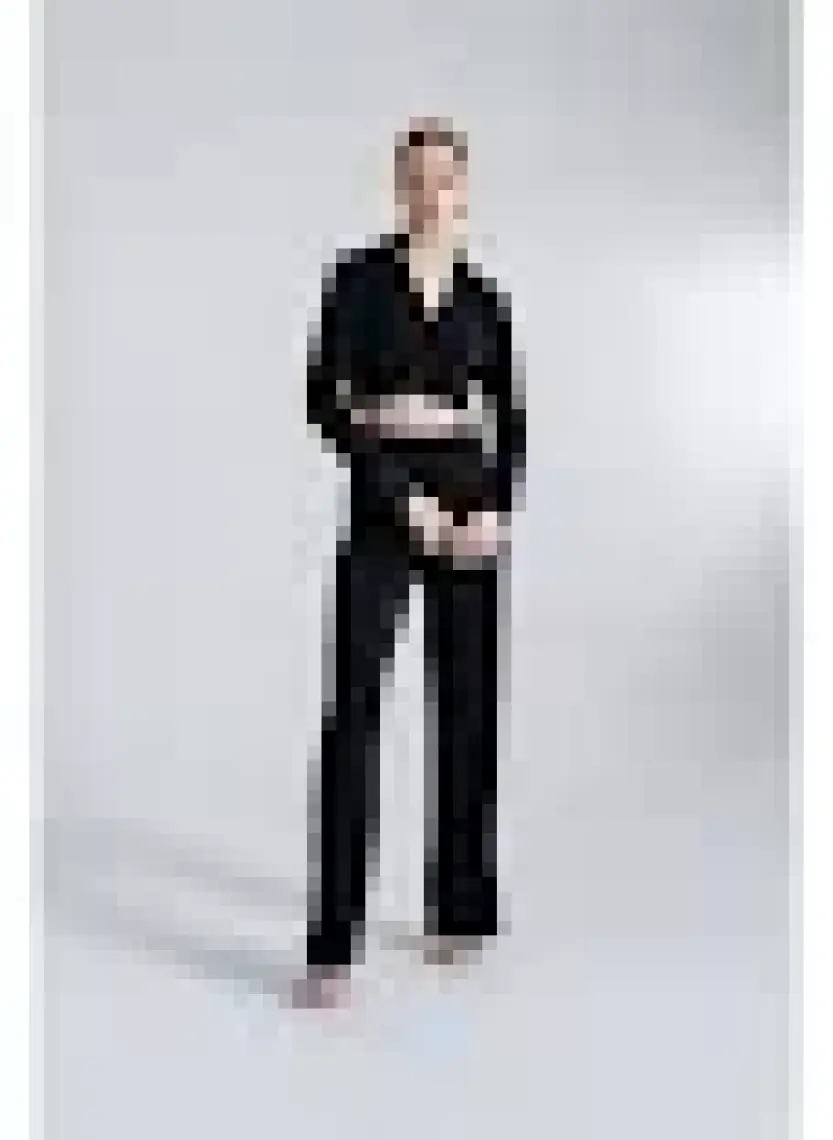Holly Lolly Beli Lastikli Esnek Comfy Pantolon Siyah