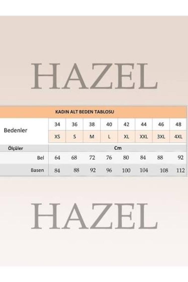Hazel Kadın Kahverengi Yüksek Bel Palazzo Pantolon