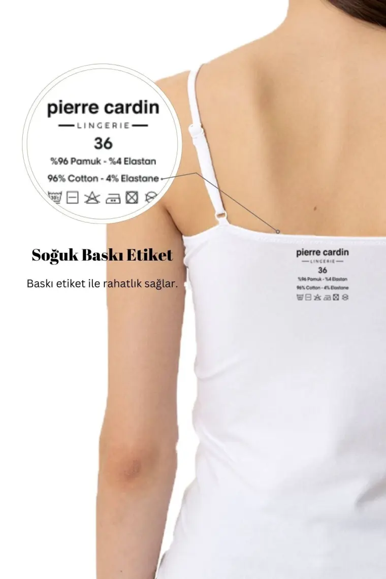 2'li Ekonomik Paket Beyaz 3004 Ince Askılı Basic Pamuklu Çıtçıtlı Body / Atlet Set
