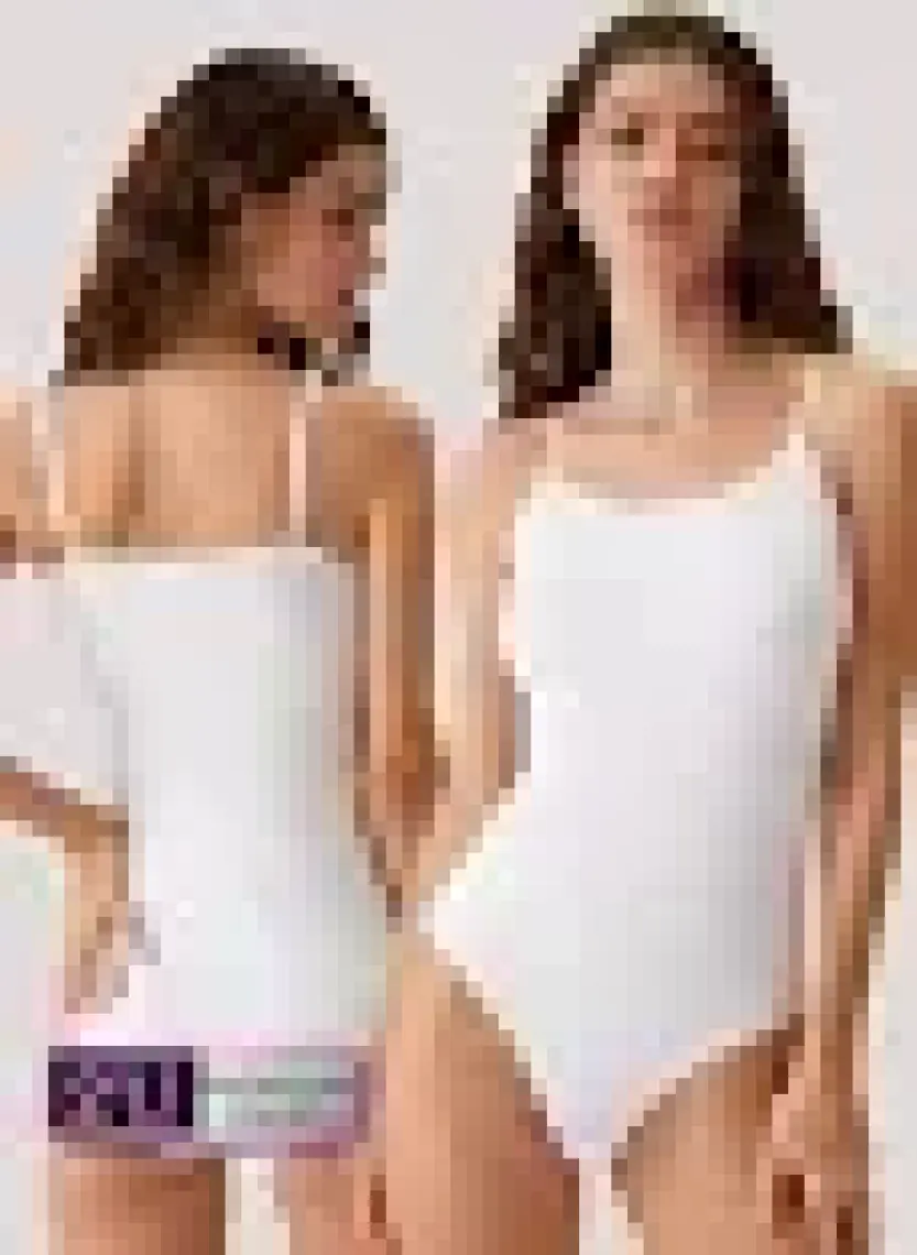 2'li Ekonomik Paket Beyaz 3004 Ince Askılı Basic Pamuklu Çıtçıtlı Body / Atlet Set