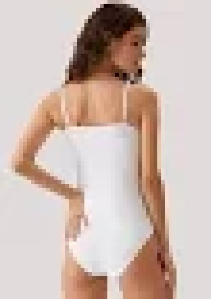 2'li Ekonomik Paket Beyaz 3004 Ince Askılı Basic Pamuklu Çıtçıtlı Body / Atlet Set