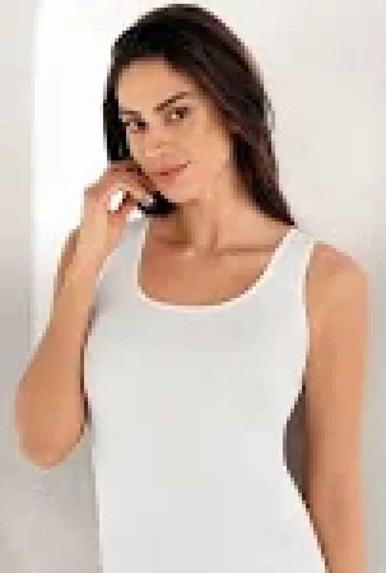 Şahinler Geniş Askılı Ribana Atlet Beyaz MB004