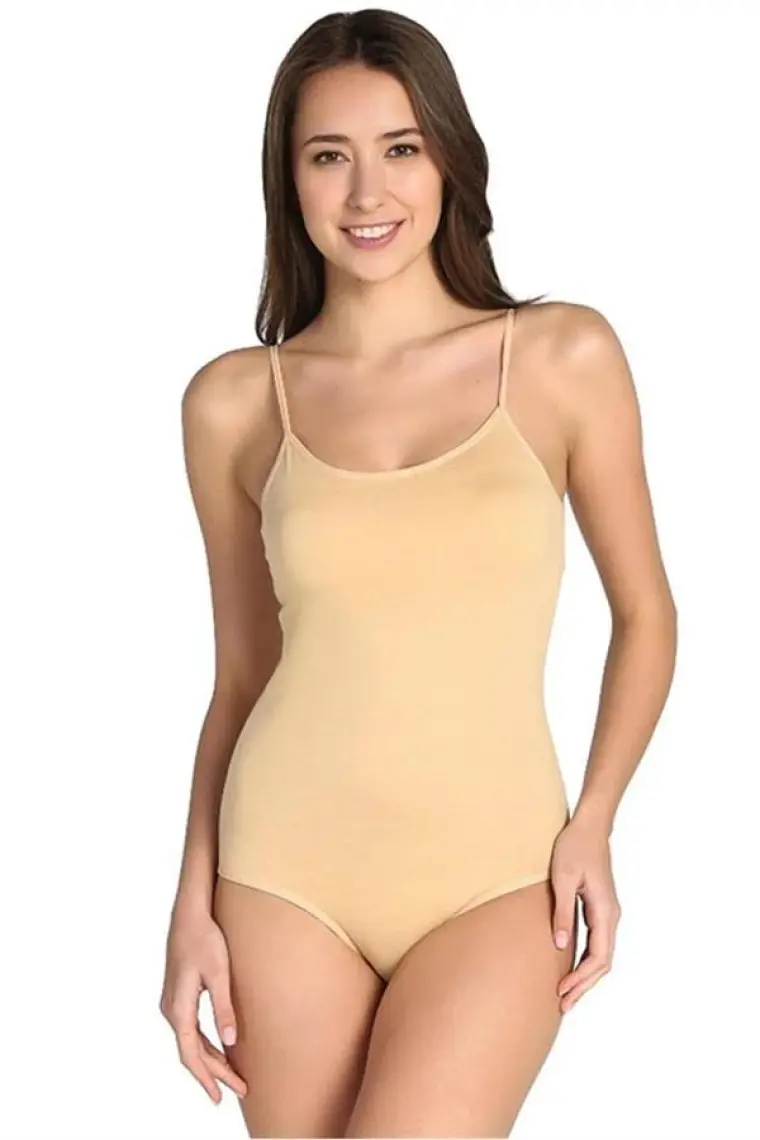 Tutku 6'lı Paket Ip Askılı Likralı Zıbın Kadın Çıtçıtlı Body
