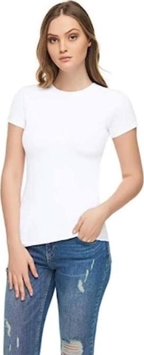 Tutku Elit Kadın Elastan Yarım Kol T-Shirt