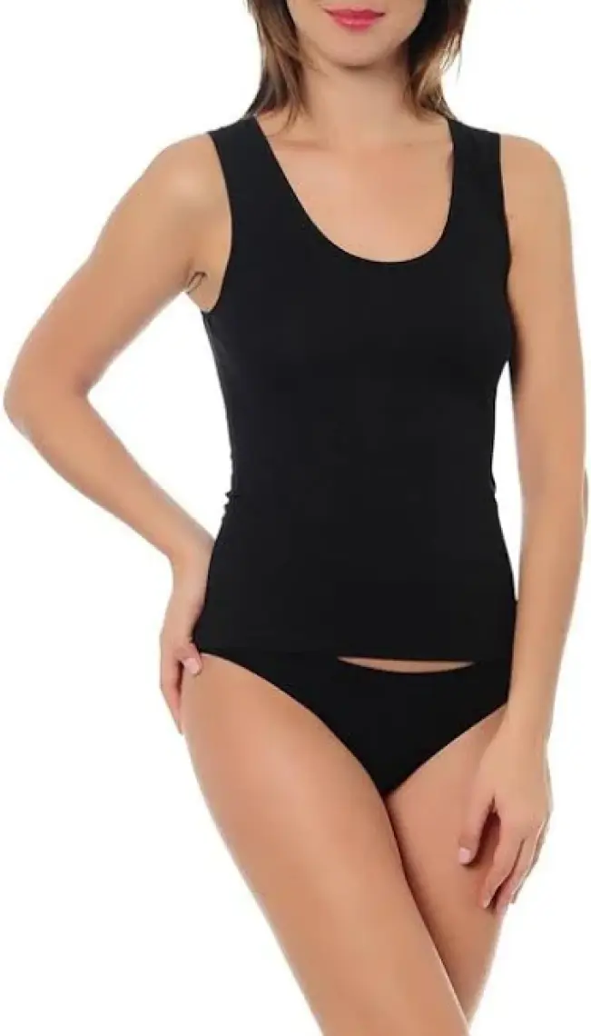 Kom Singlet Pamuklu Kalın Askılı Atlet