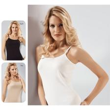 Tutku 6'Lı Paket Kadın Ribana İp Askılı Atlet Beyaz