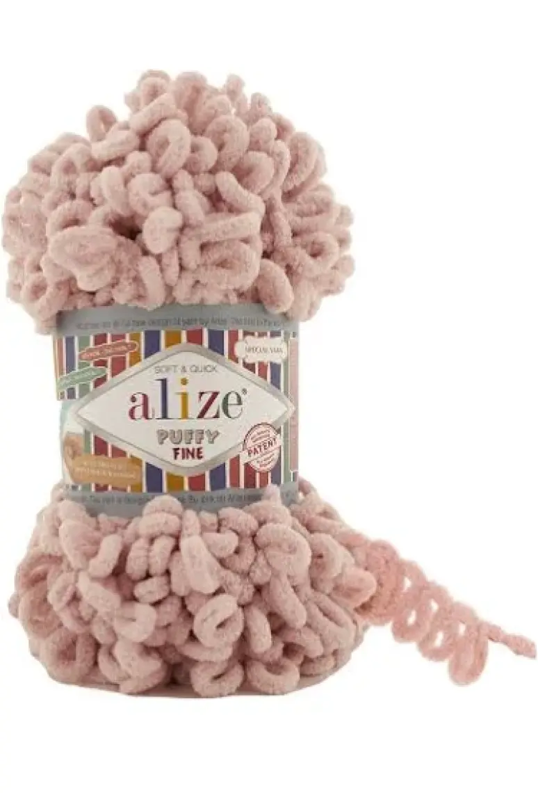 Alize Puffy Fine 161 Pudra (Küçük Ilmekli)