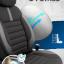 Otom Limited Design Airbag Dikişli Ekstra Destekli Oto Koltuk Kılıfı Tam Set Siyah - Kırmızı