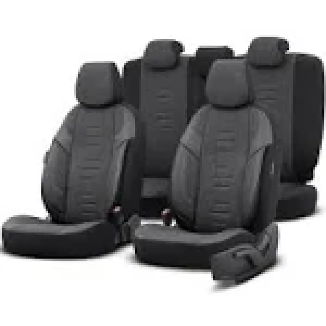 Otom Throne Design Premium Terletmeyen Keten Kumaş Ekstra Destekli Özel Tasarım Universal Oto Koltuk Kılıfı Tam Set