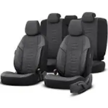 Otom Throne Design Premium Terletmeyen Keten Kumaş Ekstra Destekli Özel Tasarım Universal Oto Koltuk Kılıfı Tam Set