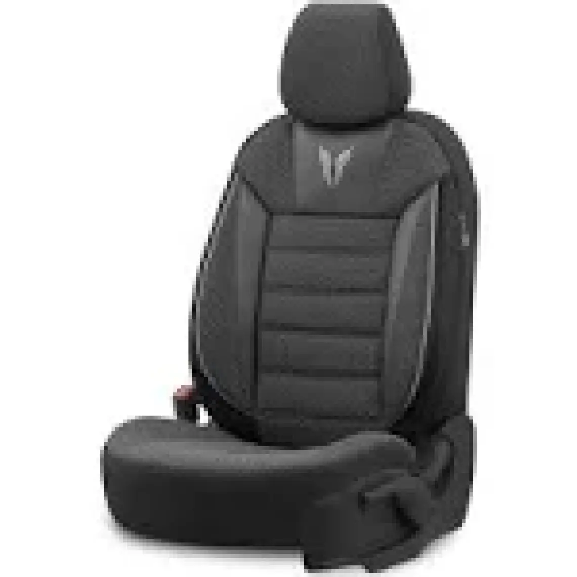 Otom Toro Design Airbag Dikişli Ekstra Destekli Özel Dokulu Oto Koltuk Kılıfı Tam Set Siyah-Gri