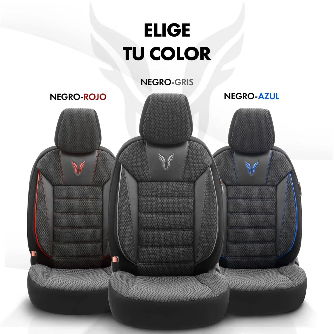 Otom Toro Design Airbag Dikişli Ekstra Destekli Özel Dokulu Oto Koltuk Kılıfı Tam Set Siyah-Gri