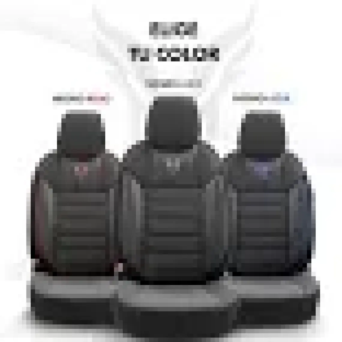 Otom Toro Design Airbag Dikişli Ekstra Destekli Özel Dokulu Oto Koltuk Kılıfı Tam Set Siyah-Gri