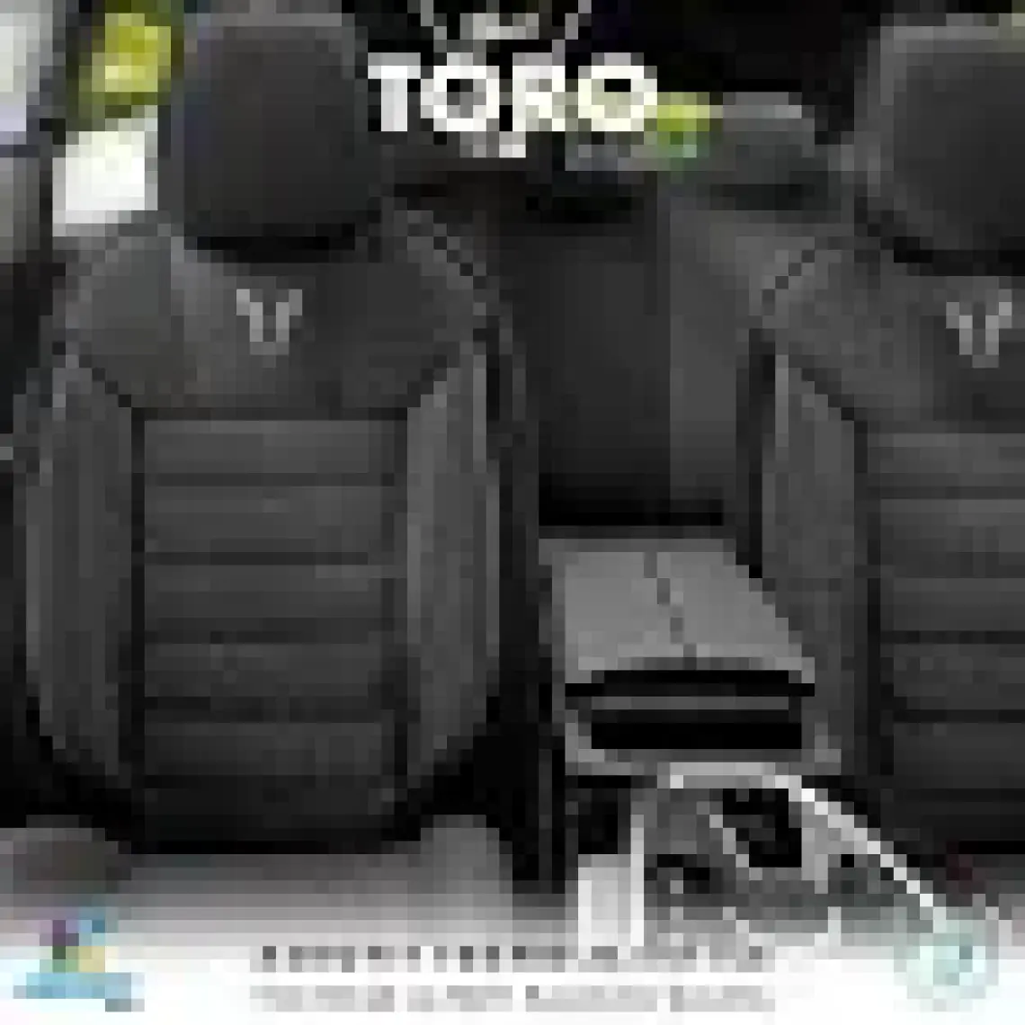 Otom Toro Design Airbag Dikişli Ekstra Destekli Özel Dokulu Oto Koltuk Kılıfı Tam Set Siyah-Gri