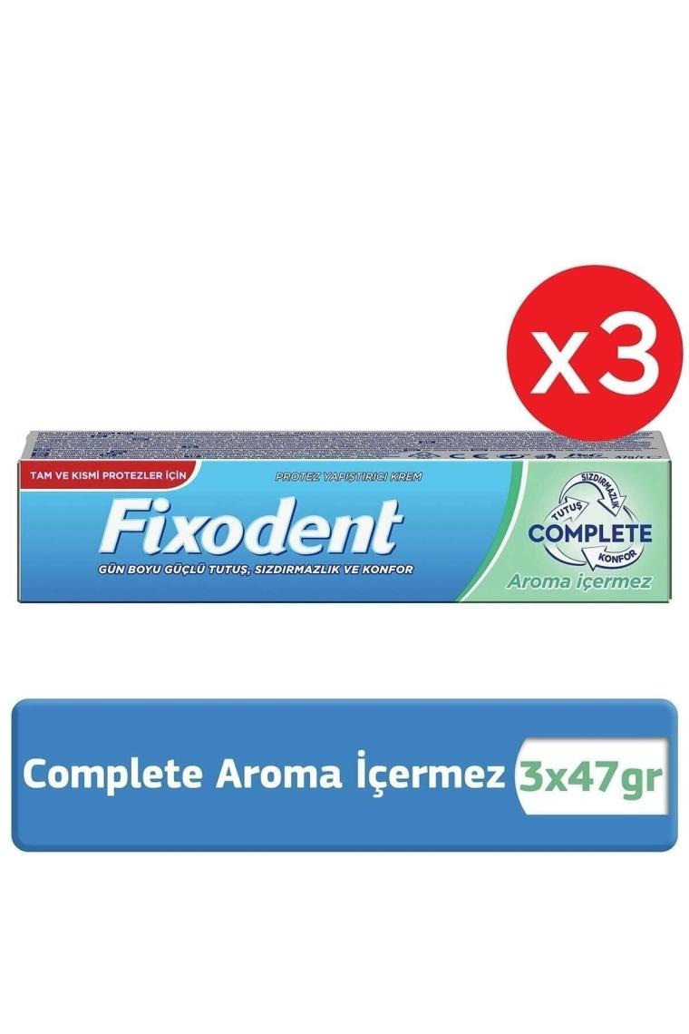 Complete Aroma Içermez Diş Protez Yapıştırıcı Krem 47gr X 3 Adet