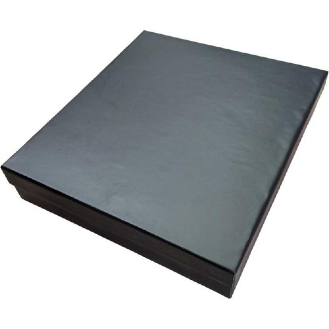 Özer Kutu Büyük Set Kutusu Karton Mat Siyah Sert (17X20 Cm) (Içi Süngerli)