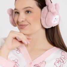Ecrou Pembe Tavşan Figürlü Pelüş Kulaklık