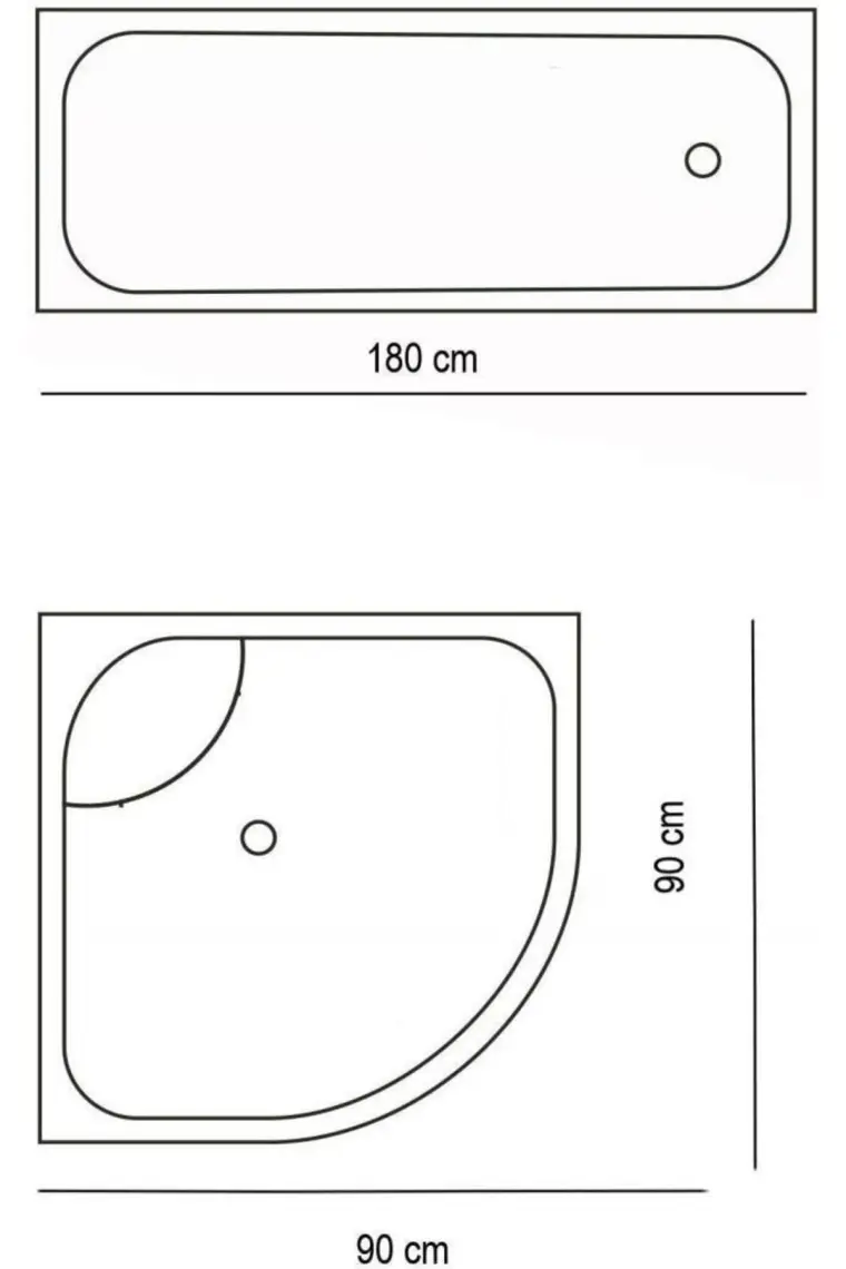 Zethome Jackline Banyo Duş Perdesi 0010 Gri Tek Kanat 180 x 200 cm