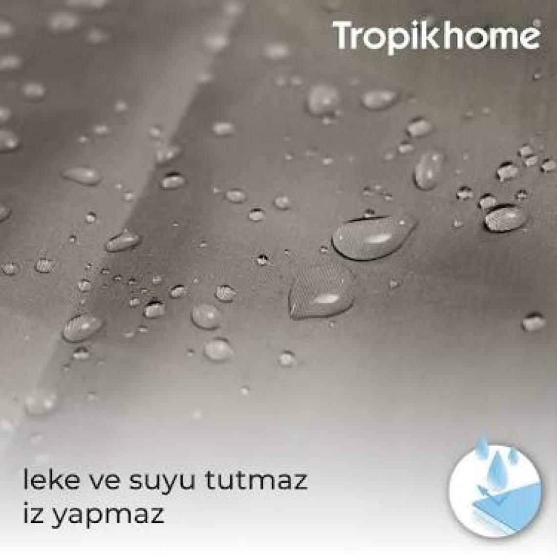 Tropik Home Sarı Banyo Perdesi Askı Hediyeli 180X200CM Tek Kanat Duş Perdesi, Renkli Banyo Duş Perdesi