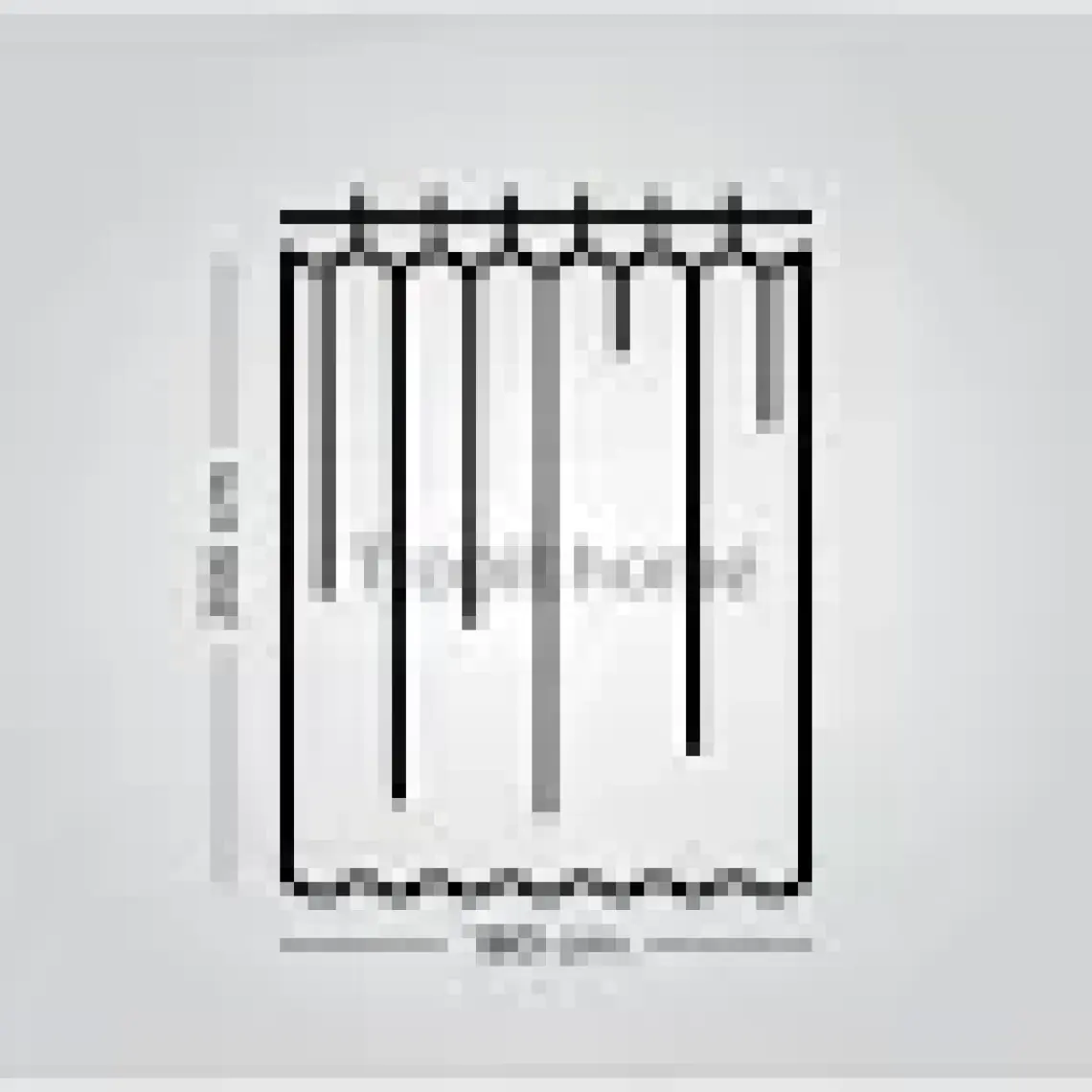 Tropik Home Papatya Desenli Duş Perdesi, Çiçekli Banyo Perdesi 12 Adet C Halka Hediyeli Küvet Perdesi 180x200cm